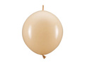 Balony z łącznikiem pastelowe beż - 33 cm - 20 szt.
