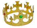 Korona Króla regulowana - złota - 1 szt.