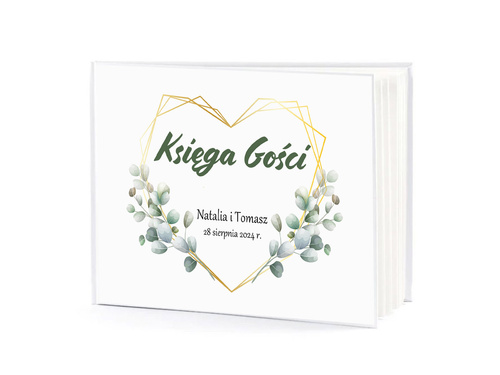 Księga gości weselnych z kwiatami - 50 kartek