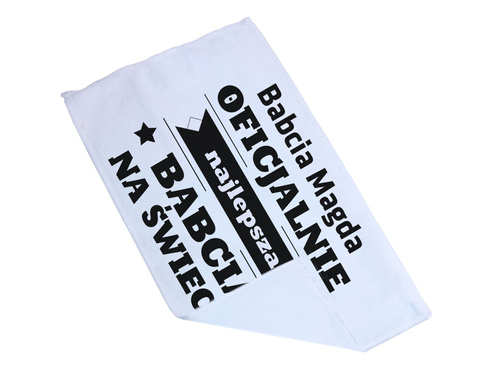 Ręcznik personalizowany na dzień babci - 30x50 cm