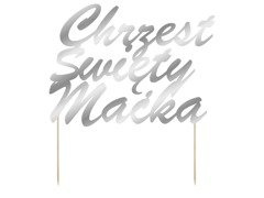 Topper na tort personalizowany Chrzest Święty - 1 szt.