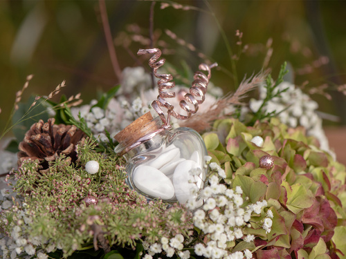 Dekoracyjny drucik złoty róż, 2 mm / 20 m, 1 szt.