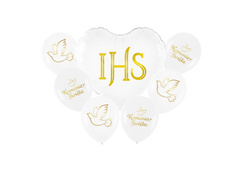 Zestaw balonów na Pierwszą Komunię Świętą  - 1 op.