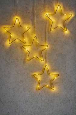 Gwiazdki LED - białe ciepłe światło