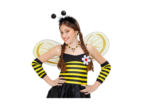 Opaska na głowę z czarnymi cekinami i futerkiem