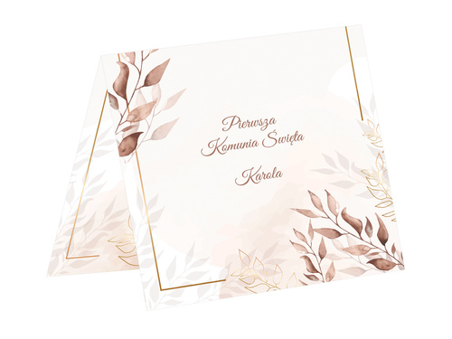 Zaproszenia personalizowane na I Komunię Świętą - 6 szt.