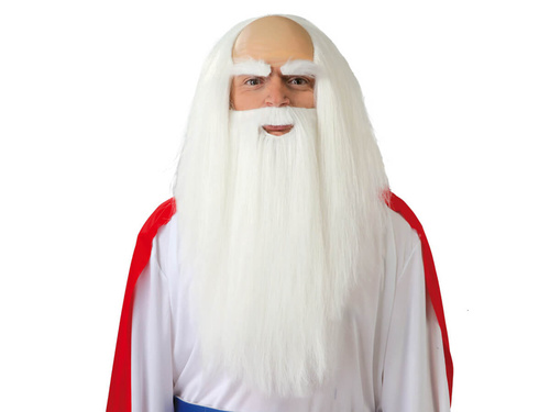 Peruka i broda Druid dla mężczyzny
