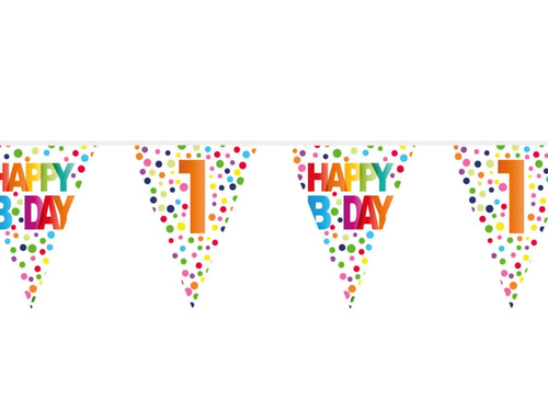 Baner flagi z cyfrą 1 - 10 m - 1 szt.