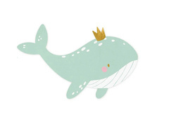 Serwetki urodzinowe Wieloryb - 16 x 10 cm - 20 szt.