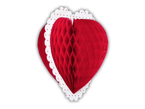 Rozeta dekoracyjna Serce - 25 cm - 1 szt.