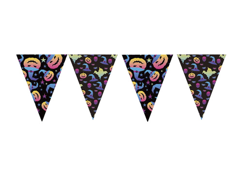 Baner flagi halloweenowy Dynie - 300 cm - 1 szt.