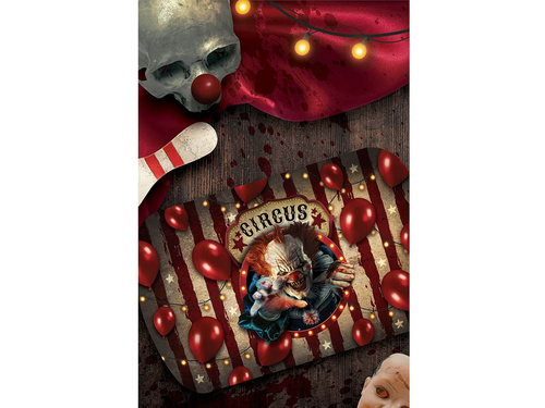 Tacka na Halloween Straszny Klaun - 29 x 15 cm - 1 szt.