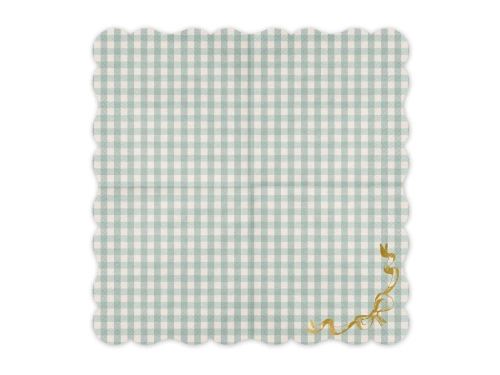 Serwetki papierowe w Kratę - 33 x 33 cm - 12 szt.