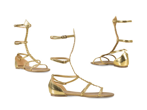 Złote sandały Rzymianki - 1 para
