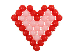 Siatka balonowa - serce - 63x58 cm - 1 szt.