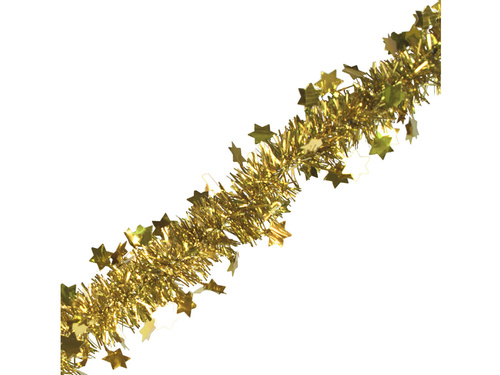 Łańcuch z gwiazdkami złoty - 200 cm - 1 szt.