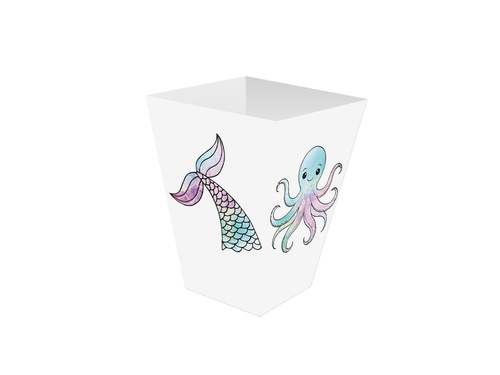 Pudełka na popcorn Syrenka - 6 szt.