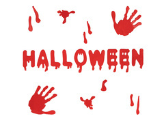 Naklejki żelowe na szybę Halloween - 1 szt.