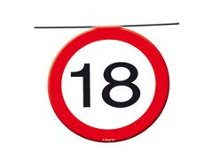 Baner flagi Znak zakazu 18tka - 12 m - 1 szt.