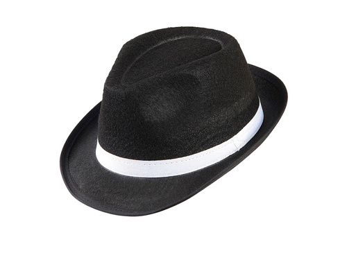 Kapelusz gangstera czarny - 1 szt.