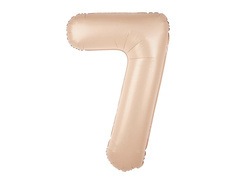 Balon foliowy karmelowa cyfra 7 - 100 cm - 1 szt.