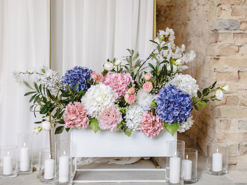 Szklana tuba na Świece - 10x23cm - 1 szt.