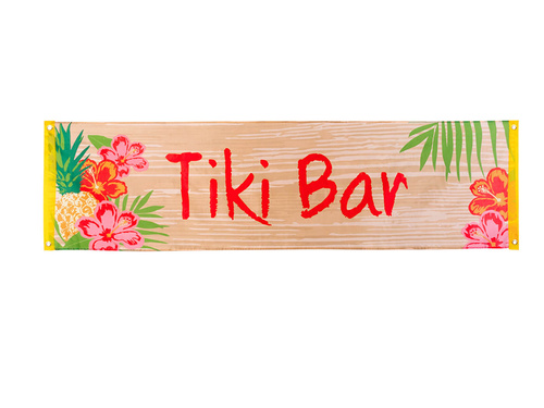 Baner materiałowy Tiki Bar - 50 x 180 cm - 1 szt.