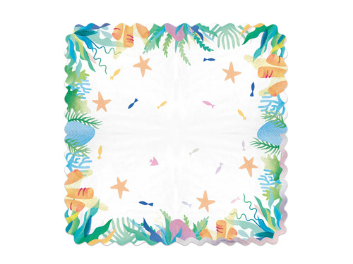 Serwetki urodzinowe Ocean - 33 cm - 10 szt.