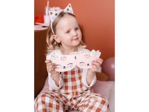 Zaproszenia urodzinowe z kopertami Kotki - 6 szt.