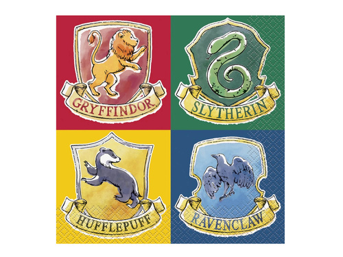 Zestaw obrus + kubeczki + talerzyki + serwetki papierowe Harry Potter - 33 szt.