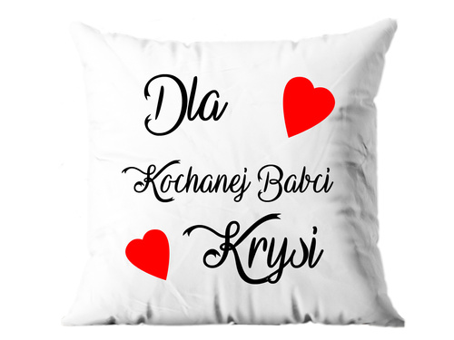 Poszewka personalizowana na dzień babci - 1 szt.