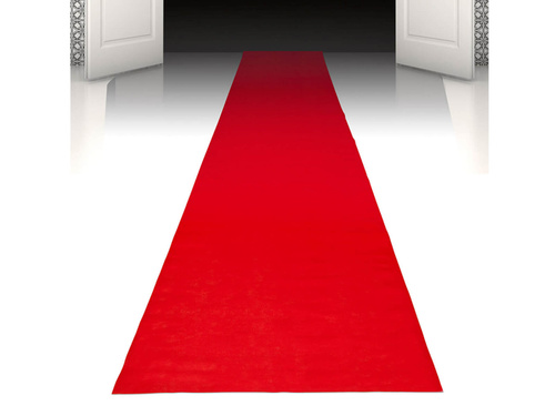 Dekoracja czerwony dywan - 4,5 m - 1 szt.
