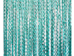 Kurtyna Spirale turkusowa z gwiazdkami - 100 x 200 cm