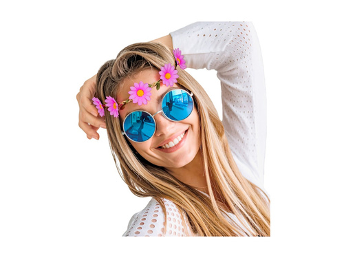 Fioletowa opaska kwiatowa