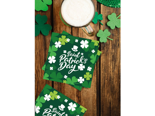 Serwetki papierowe Dzień Świętego Patryka - 33 cm - 12 szt.