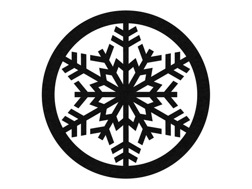 Podstawka pod kubek - Śnieżynka - 10 cm - 4 szt.