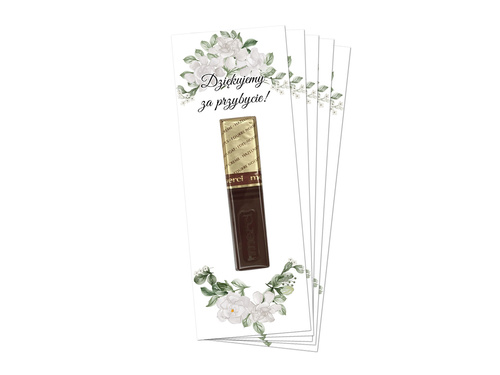 Podziękowanie dla gości weselnych Merci - 5 szt.