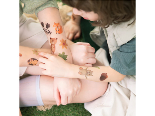 Tatuaże zmywalne Leśni przyjaciele - 20 szt.