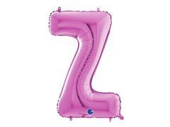 Balon foliowy fuksjowa litera Z - 66 cm - 1 szt.