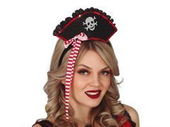 Opaska Kapelusz pirata z kokardką - 1 szt.