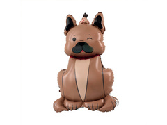 Balon foliowy stojący Pies Buldog- 60x98 cm - 1 szt.