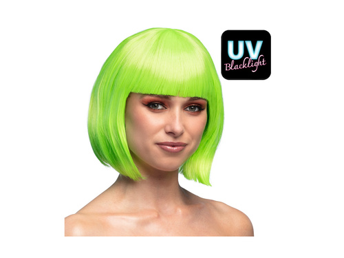 Peruka kabaretowa neonowa zielona