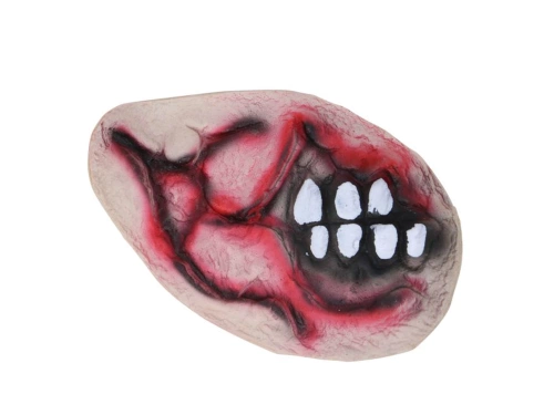 Lateksowa rana - zmasakrowana połowa twarzy