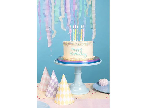 Świeczki urodzinowe świderki kolorowe - 8,5 cm - 6 szt.