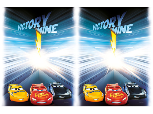 Obrus urodzinowy Cars - Victory is Mine - 120x180 cm - 1 szt.