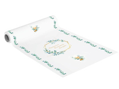 Dekoracja bieżnik na stół na Pierwszą Komunię Świętą - 41 cm x 5 m - 1 szt.