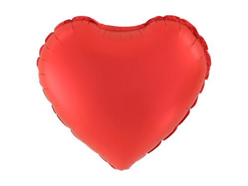 Balon foliowy Serce czerwone - 45 cm - 1 szt.