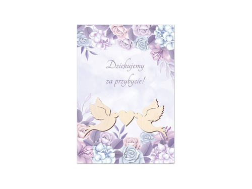 Podziękowanie dla gości weselnych Gołąbki - 1 szt.