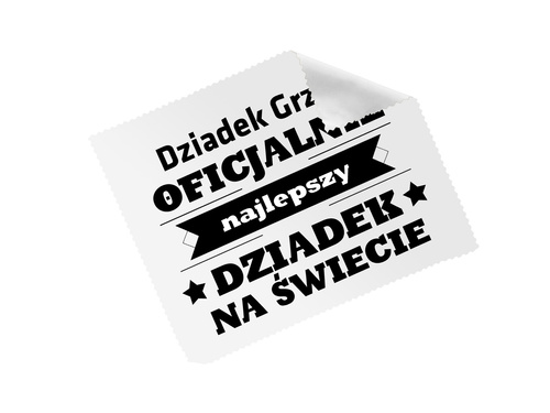 Ściereczka do okularów z imieniem na dzień dziadka - 1 szt.