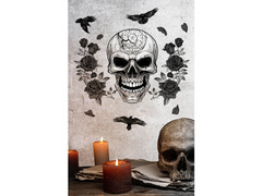 Dekoracja na ścianę Czaszka na Halloween